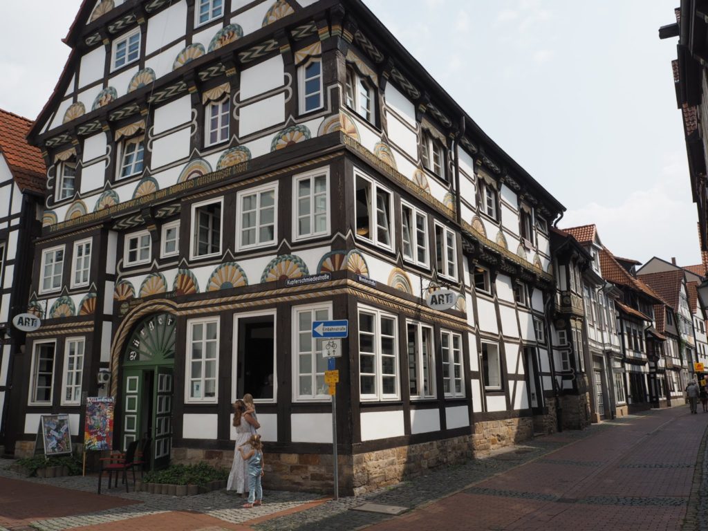 Traditional buildings in Hamelin, Germany
